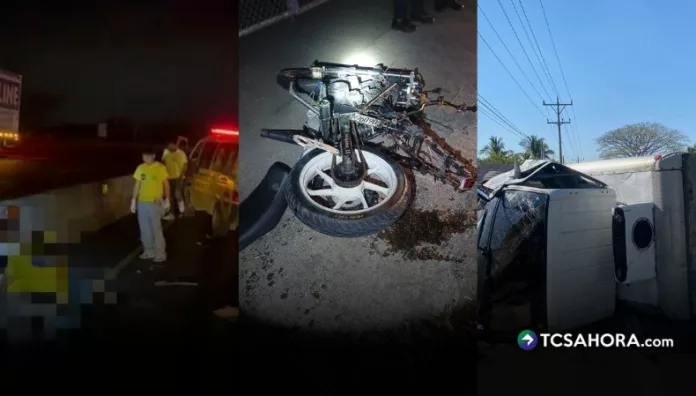 Al menos cuatro personas murieron y tres más resultaron lesionadas en accidentes de tránsito registrados en diferentes puntos del país.