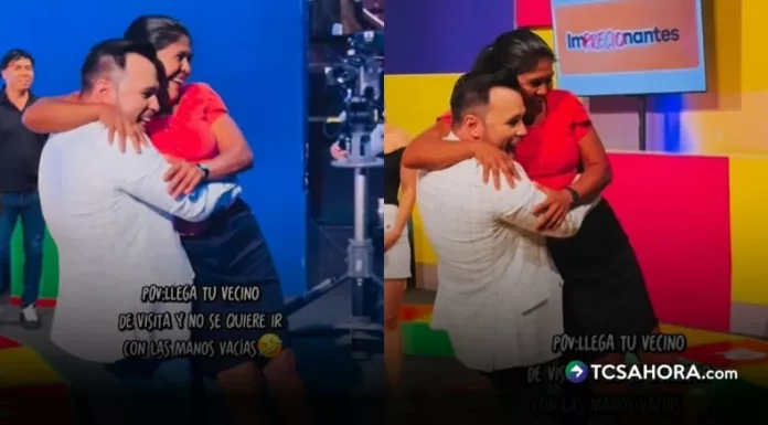 El presentador apareció de forma inesperada, abrazó a la ganadora y la sacó del escenario ¡en brazos!