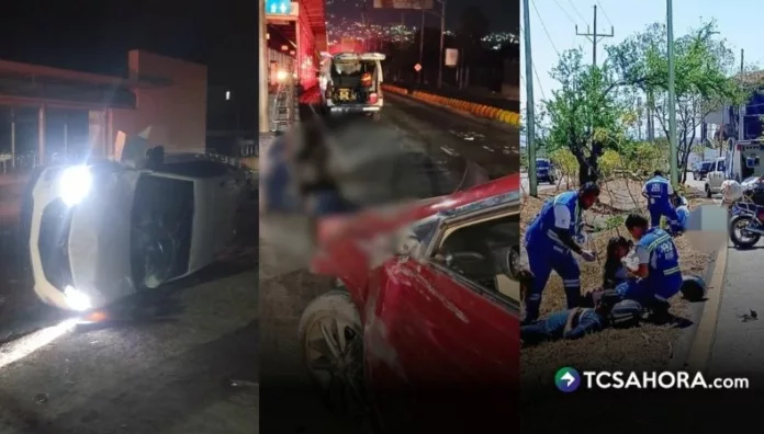 Los accidentes de tránsito registrados este domingo han dejado dos personas fallecidas y varias lesionadas