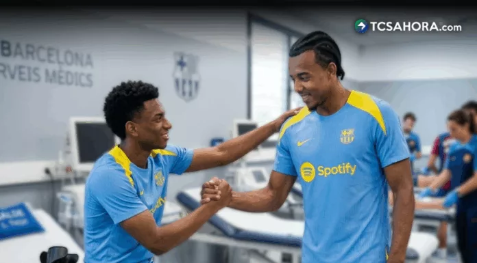 Kounde y Balde salieron lesionados en el encuentro ante el Atlético de Madrid en las semifinales de Copa del Rey.