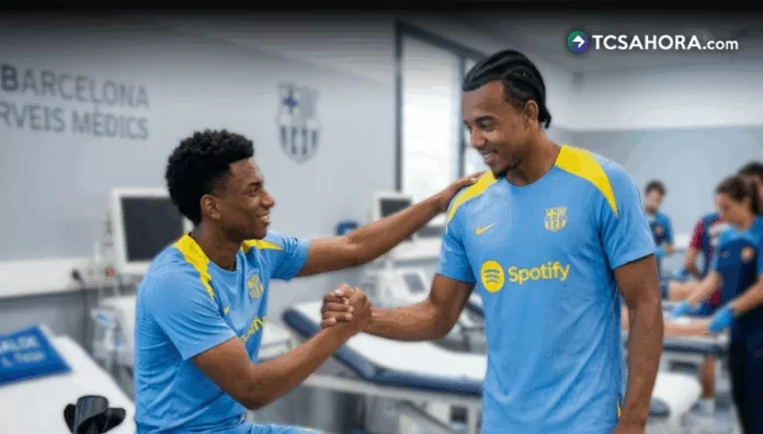 Kounde y Balde salieron lesionados en el encuentro ante el Atlético de Madrid en las semifinales de Copa del Rey.