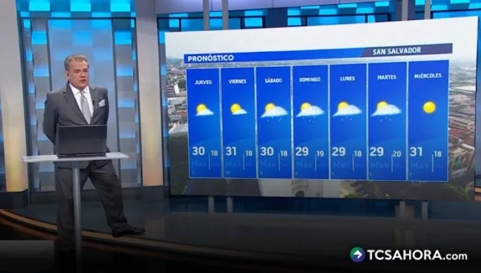 Las temperaturas podrían llegar a 40 ° Para la tarde y noche se prevén algunas lluvias, que podrían estar acompañadas de actividad eléctrica.