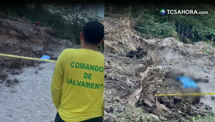 Un hombre de 23 años murió soterrado tras el colapso de un paredón de tierra en la comunidad Corinto 2, en Zaragoza, La Libertad Este.