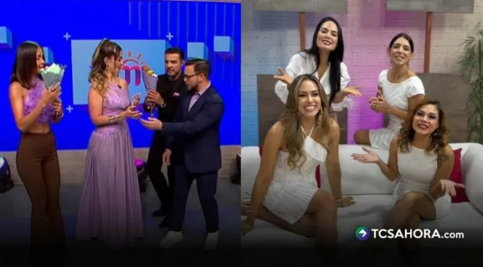 Henry Urbina, Mario Sibrián y la producción del programa entregaron un detalle especial a las conductoras. Además, toda la producción vistió de morado y dedicó la programación a destacar historias de mujeres.