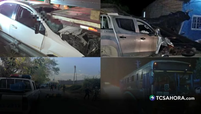 Al menos cinco víctimas mortales dejaron varios accidentes de tránsito registrados en las últimas horas en diferentes puntos del país.