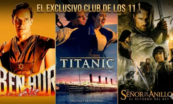 Tres famosas películas conforman el exclusivo club de los 11, son las que más premios Oscar han ganado en la historia, hasta ahora.