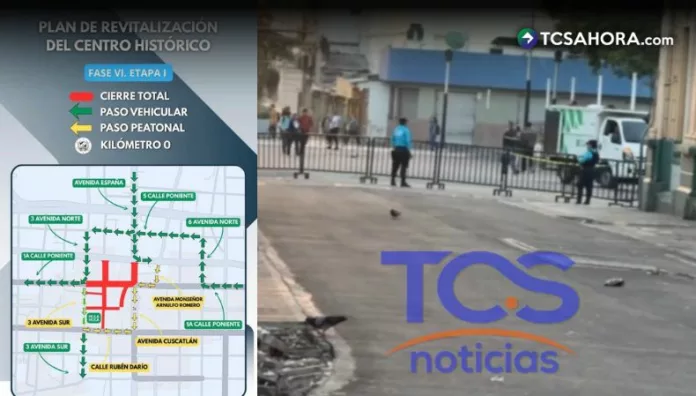 La Alcaldía de San Salvador Centro arrancó la fase 6 del Plan de Revitalización del Centro Histórico en las cercanías del mercado Hula-Hula.