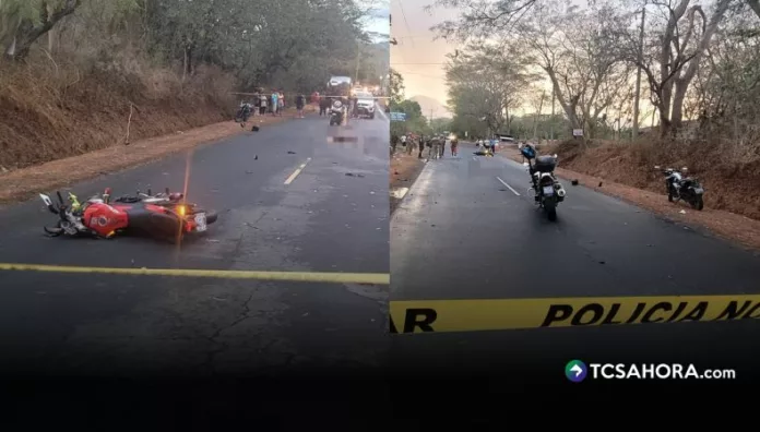Un motociclista murió y su acompañante resultó lesionada en un accidente de tránsito ocurrido en la calle hacia Chapeltique, en San Miguel Norte.