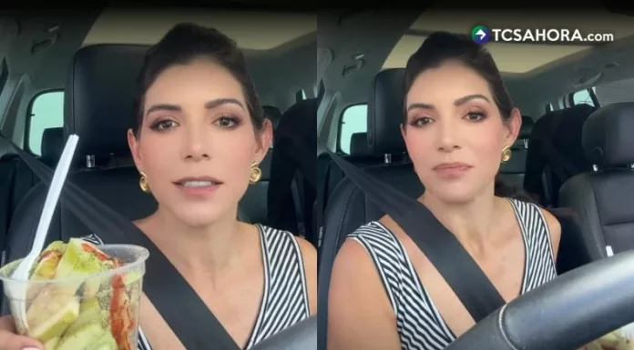 La presentadora compartió un momento muy personal con sus seguidores mientras hacía una pausa en el parqueo del Foro 4 de TCS.