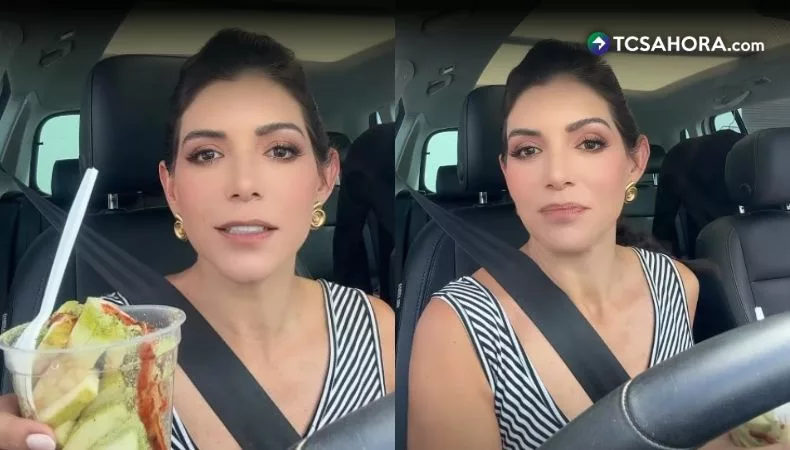 La presentadora compartió un momento muy personal con sus seguidores mientras hacía una pausa en el parqueo del Foro 4 de TCS.