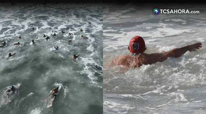 Cruz Roja Salvadoreña realizó la 60.ª edición del “Paso del Hombre”, una exigente prueba de resistencia en mar abierto que reunió a 230 nadadores.