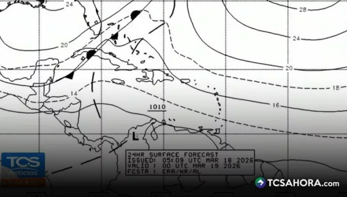 Presencia de vientos y ráfagas de viento, de hasta 45 km/h. El ambiente se mantendrá caluroso y con lluvias en la franja volcánica del país.