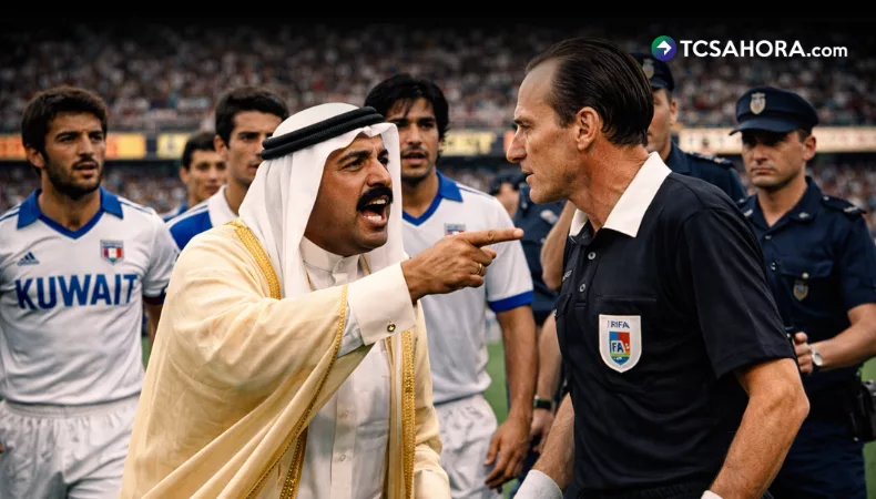 El día que un jeque bajó al campo y anuló un gol en pleno Mundial