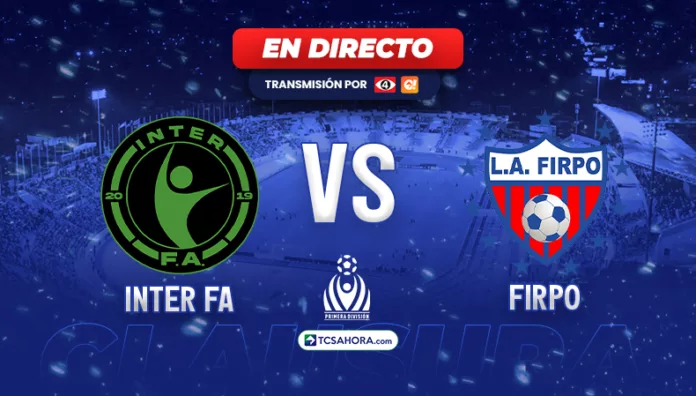 Repasa los detalles del partido de la fecha 15 del Torneo Clausura 2026 de la Liga Mayor de Fútbol entre Inter FA y Firpo.