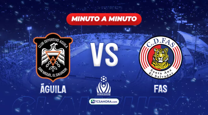 Repasa los detalles del partido de la fecha 15 del Torneo Clausura 2026 de la Liga Mayor de Fútbol entre Águila y FAS.