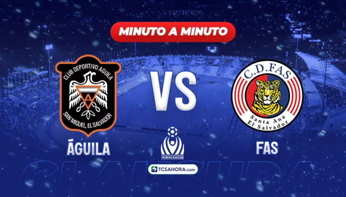 Repasa los detalles del partido de la fecha 15 del Torneo Clausura 2026 de la Liga Mayor de Fútbol entre Águila y FAS.