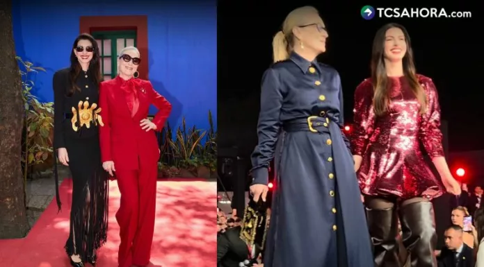 Las multipremiadas actrices llegaron a México como parte de su gira promocional de “El diablo viste a la moda 2”.