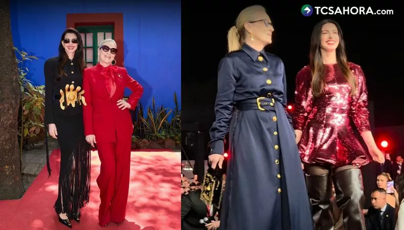 Meryl Streep y Anne Hathaway conquistan México para promocionar «El diablo viste a la moda 2»