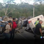 Activan alerta roja en Santa Bárbara, Honduras, tras accidente