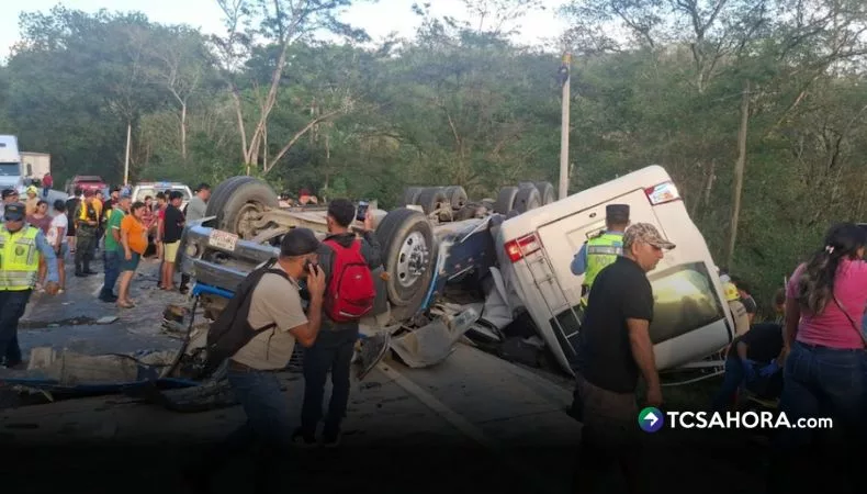 Activan alerta roja en Santa Bárbara, Honduras, tras accidente