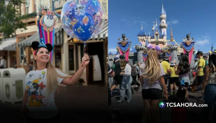 La conductora mostró parte de su visita a Disneyland con fotos y videos que dejan ver momentos muy cercanos durante el recorrido.