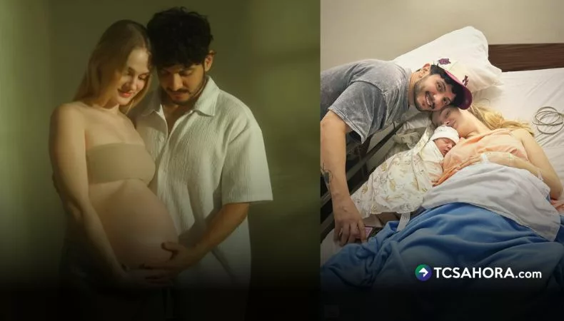 Marco Bustamante le da la bienvenida a su hijo, Erik