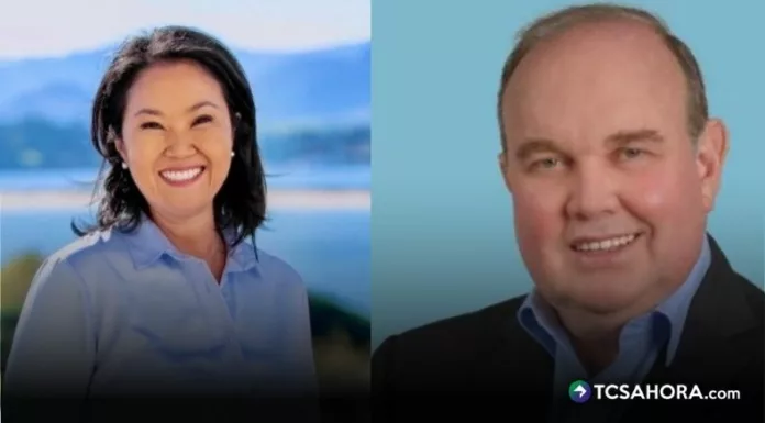 Fujimori lidera con el 16.91 % de los votos frente al 14.11 % de Rafael López Aliaga para el próximo presidente de Perú.