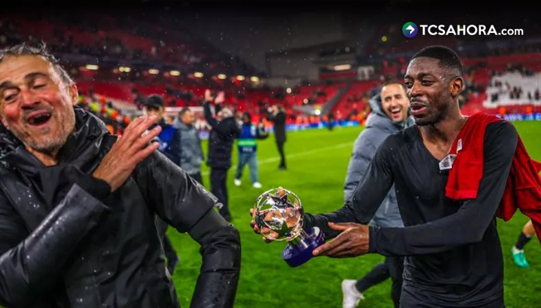 El gesto de Dembélé con Luis Enrique que se volvió viral