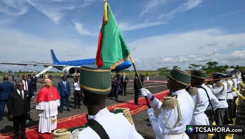 El papa León XIV llega a Camerún en su gira africana