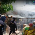Dos lesionadas en incendio ocurrido en Santa Ana Este