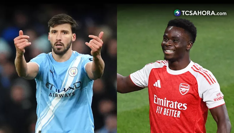 Saka y Rúben Dias no estarán en la «final» entre Arsenal y City