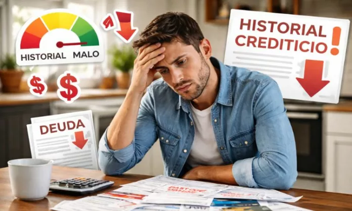 Cuando alguien cae en mora con un préstamo, afecta su historial crediticio, que no se limpia tan rápido, aunque se ponga al día con los pagos atrasados
