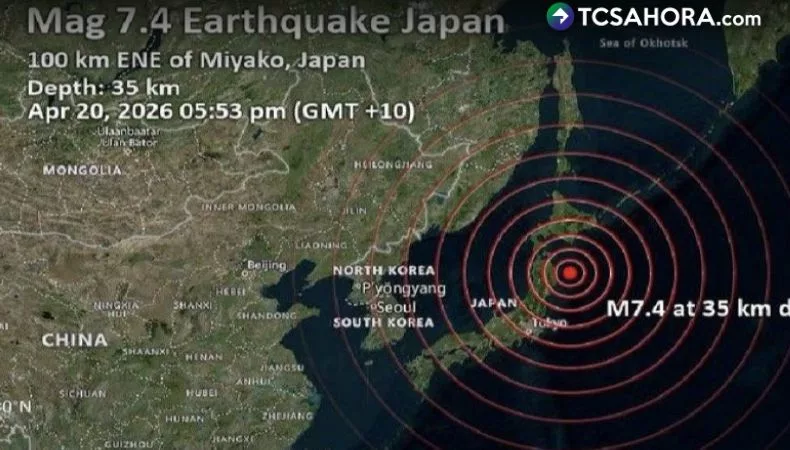 Potente terremoto de 7.4 en Japón activa alertas