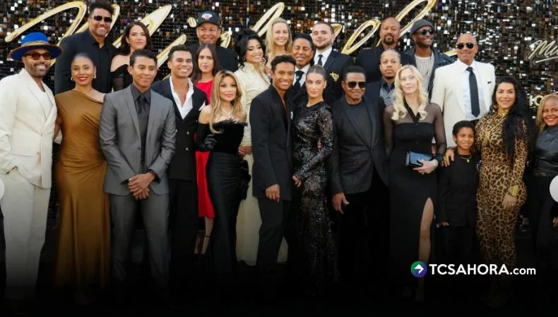 Familia Jackson se reúne para el estreno de la película biográfica “Michael”