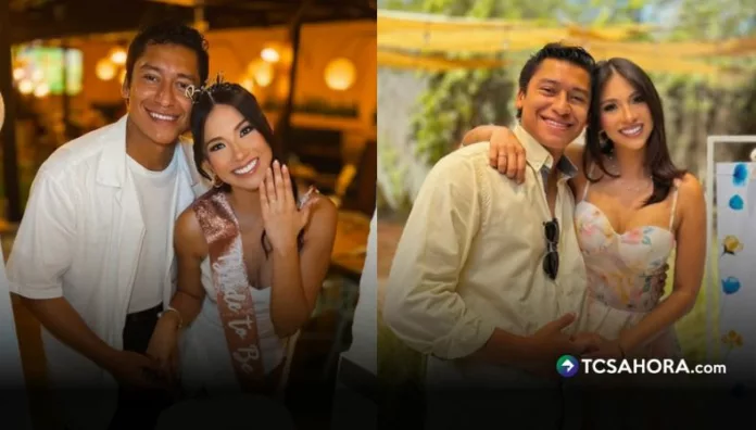 La conductora compartió un video donde deja ver las ideas que ya le propone a su prometido para el día de su boda.