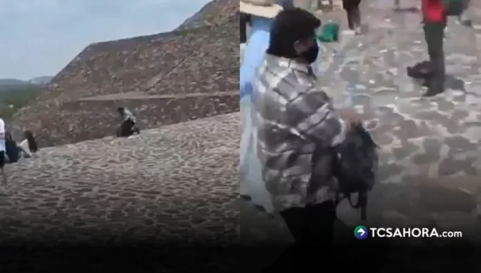 Un turista captó en video al atacante minutos antes de los disparos en la Pirámide de la Luna. El material revela su recorrido, lo que llevaba y el momento exacto en que inicia el ataque.