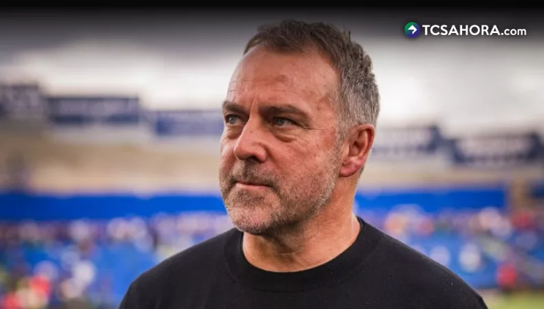 Hansi Flick celebra la victoria ante el Getafe, pero no el título