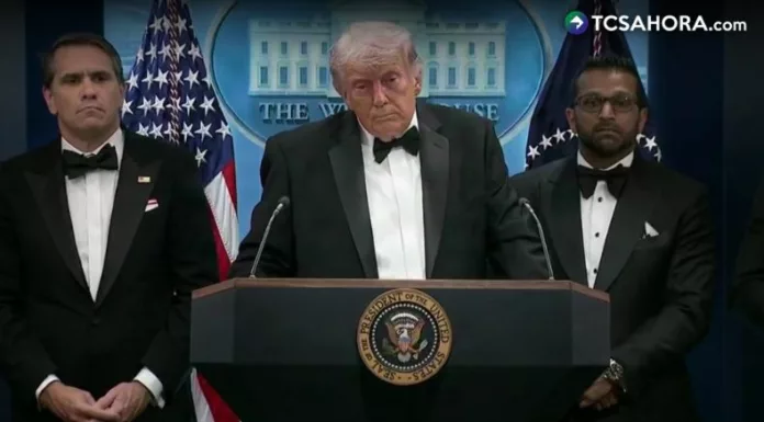 Tras el ataque de esta noche contra el presidente Trump durante la cena de corresponsales, el mandatario brindó sus primeras declaraciones.