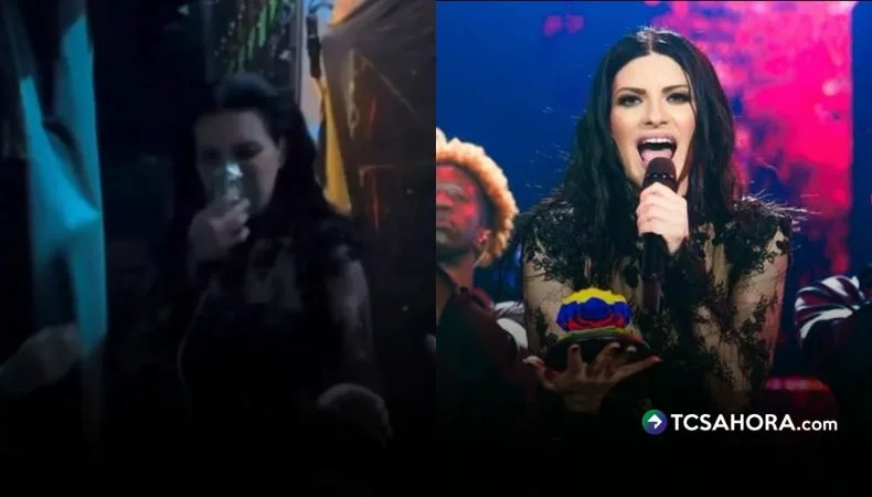 ¡Con oxígeno! Así terminó Laura Pausini en Ecuador