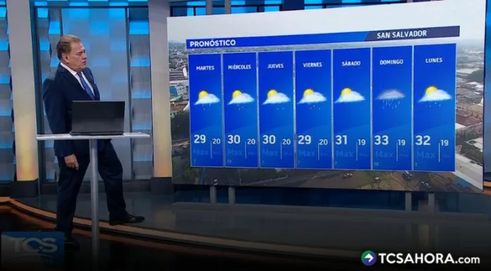 Hoy, calor y lluvias en la cadena volcánica de todo el país, con mayor énfasis en Sonsonate, La Libertad, San Salvador, La Paz y Usulután.