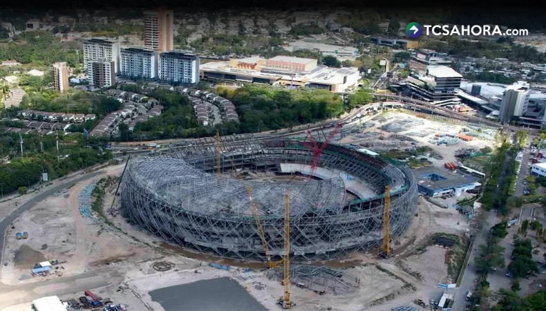 Revelan avances en la construcción del nuevo Estadio Nacional de El Salvador
