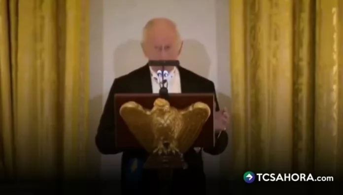Durante la cena de Estado ofrecida por Trump en la Casa Blanca, el rey Carlos III pidió renovar la alianza con Estados Unidos.