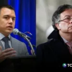 Presidente de Ecuador acusa a Petro por incursión guerrillera en su país