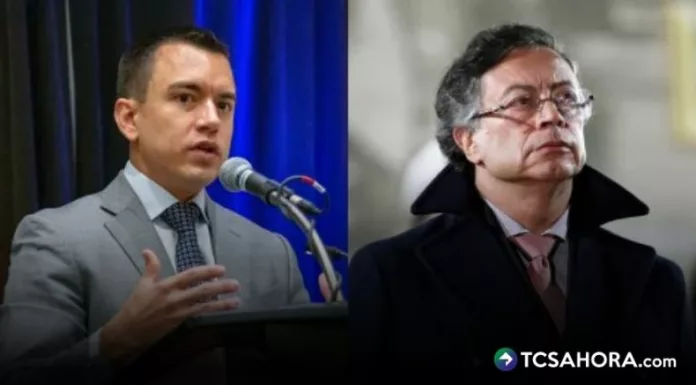 El presidente de Ecuador acusó a su homólogo colombiano, Gustavo Petro, de incursionar la guerrilla en su territorio.