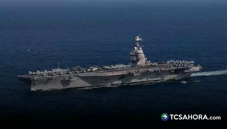 Un portaaviones de Estados Unidos se retira de Medio Oriente