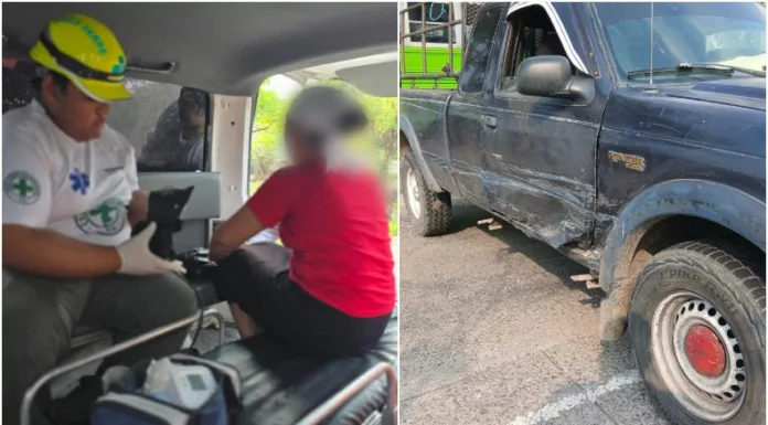 Una mujer resultó con crisis nerviosa tras sufrir un accidente de tránsito registrado en el kilómetro 70½ de la carretera del Litoral.