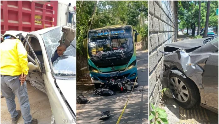La PNC confirmó que el menor conducía la motocicleta e impactó de frente contra un microbús.