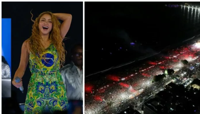 La cantante colombiana ofreció un concierto gratuito en Río de Janeiro que se convirtió en el más multitudinario de su carrera.