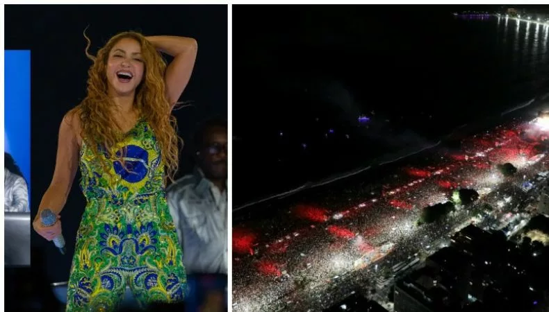 Shakira hace historia en Río: reúne a dos millones de fans en Copacabana