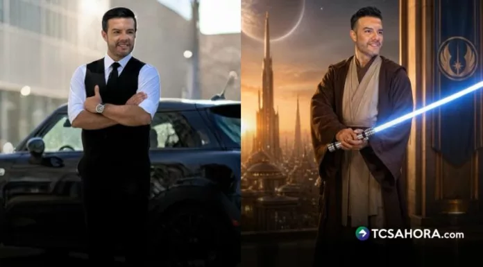 El presentador celebró el Star Wars Day con una fotografía creada con IA donde aparece como un Jedi.